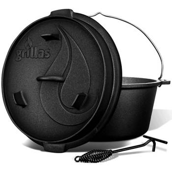 Grillas- Dutch Oven, 9L, BBQ pan, gietijzer, J