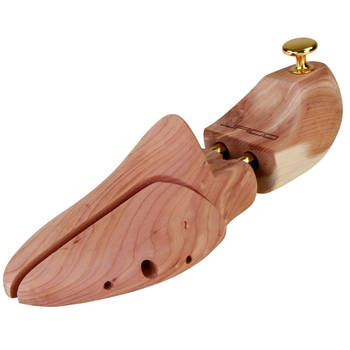 Jago- Schoenspanner van hout, maat 45-46, cederhout en aluminium, met spiraalveer - schoenenrekker, schoenvorm