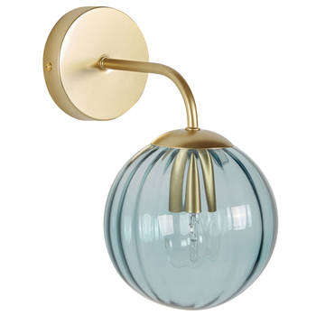 Beliani BOOMI - Muurlamp-Blauw-Glas