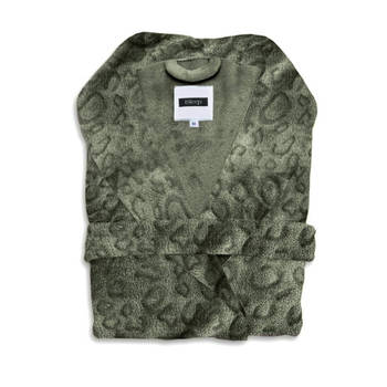 iSleep Badjas Leopardo - Olive Groen - S