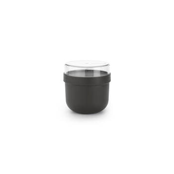 Brabantia Make & Take yoghurtbeker 0,5 liter, kunststof - Dark Grey