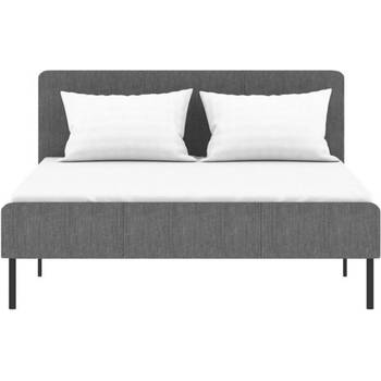 Sime volwassen bed - 140 x 190 cm - inclusief bedbodem - grijs