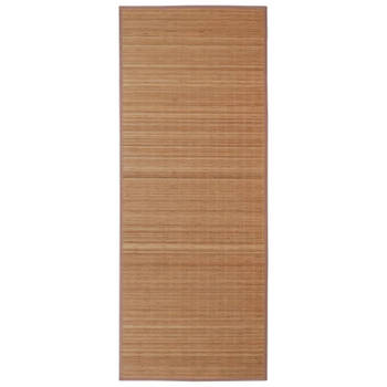 vidaXL Tapijt rechthoekig 120x180 cm bamboe bruin