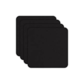 ASA Selection Onderzetters - Soft Leather - Charcoal - 10 x 10 cm - 4 Stuks