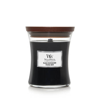 WoodWick Geurkaars Medium Black Peppercorn - 11 cm / ø 10 cm