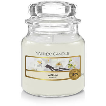 Yankee Candle Geurkaars Small Vanilla - 9 cm / ø 6 cm