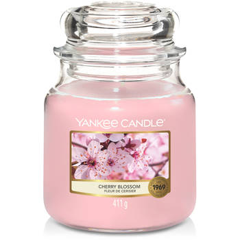 Yankee Candle Geurkaars Medium Cherry Blossom - 13 cm / ø 11 cm