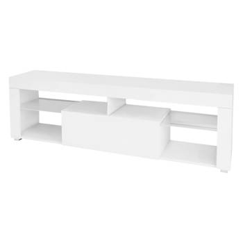 ML-Design TV lowboard wit, 120x51x35 cm, gemaakt van MDF spaanplaat