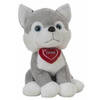 Knuffel Husky Hart 36 cm