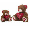 Knuffel Amour Beer Hart 28 cm