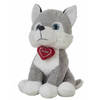 Knuffel Husky Hart 48 cm