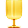Blokker DF wijnglas kunststof geel 30cl