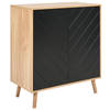 Beliani BRISTOW - Sideboard-Zwart-MDF