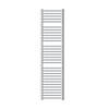 Badkamerradiator Sahara 400x1800 mm chroom gebogen met zijaansluiting LuxeBath