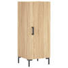 The Living Store Dressoir - Sonoma Eiken - 34.5 x 34 x 90 cm - Metalen Poten