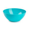 Plasticforte Serveerschaal/saladeschaal - D20 x H8 cm - kunststof - blauw - Serveerschalen