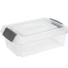 Sunware opslagbox kunststof 30 liter transparant 59 x 39 x 17 cm met extra hoge deksel - Opbergbox