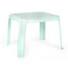 Forte Plastics Kunststof kindertafel - mintgroen - 55 x 66 x 43 cm - camping/tuin/kinderkamer - Bijzettafels