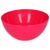 Plasticforte Serveerschaal/saladeschaal - D23 x H10 cm - kunststof - fuchsia roze - Serveerschalen