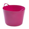 Flexibele emmer - 39 liter - Kunststof - Roze - 43 x 49 x 37 cm - Wasmanden