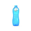 Plasticforte Drinkfles/waterfles/bidon - 1000 ml - transparant/blauw - kunststof - Drinkflessen