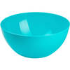 Plasticforte Serveerschaal/saladeschaal - D23 x H10 cm - kunststof - blauw - Serveerschalen