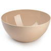 Plasticforte Serveerschaal/saladeschaal - D28 x H14 cm - kunststof - beige - Serveerschalen