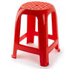 PlasticForte Keukenkrukje/opstapje - Handy Step - rood - kunststof - 37 x 37 x 46 cm - Huishoudkrukjes