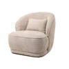 Giga Meubel - Fauteuil Bouclé - Taupe - Fauteuil Marianne