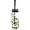 Drinkfles met deksel en rietje Mystic Jungle - 350 ml - 4 Stuks