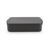 Brabantia Make & Take Bento lunchbox large, kunststof - Dark Grey