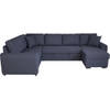 Cstore Hamilton omkeerbare panoramische hoekbank - 4 zitplaatsen - 244 x 151 x 90 - blauw