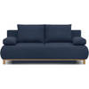 Mika omkeerbare bank - 3 zitplaatsen - donkerblauw - opbergruimte - 192 x 84 x 93 cm