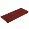 vidaXL Trapmatten zelfklevend 15 st 65x24,5x3,5 cm rood