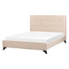 Beliani AMBASSADOR - Tweepersoonsbed-Beige-Polyester