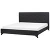 Beliani AMBASSADOR - Tweepersoonsbed-Zwart-Polyester