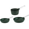 Westinghouse Pannenset - Performance Series Koekenpan 24cm + Koekenpan 28cm + Steelpan 18cm - Groen