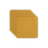 ASA Selection Onderzetters - Soft Leather - Amber - 10 x 10 cm - 4 Stuks