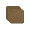 ASA Selection Onderzetters - Soft Leather - Cork - 10 x 10 cm - 4 Stuks