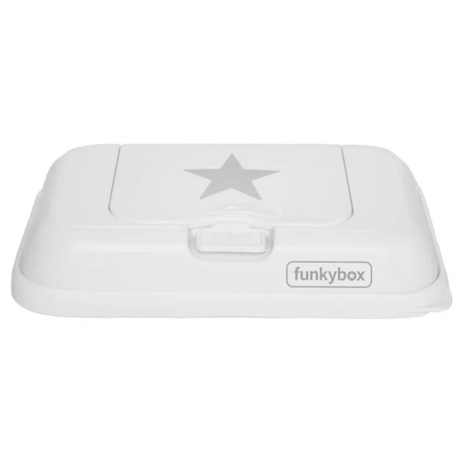 Funkybox - Billendoekjes Doosje - To Go - White - Silver Star