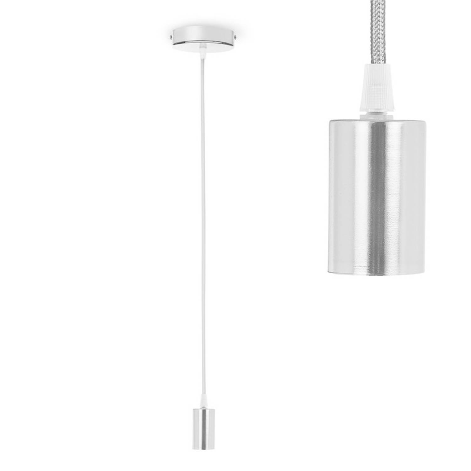 Smartwares Pendellamp Zilver 158 cm hanglamp E27 Fitting