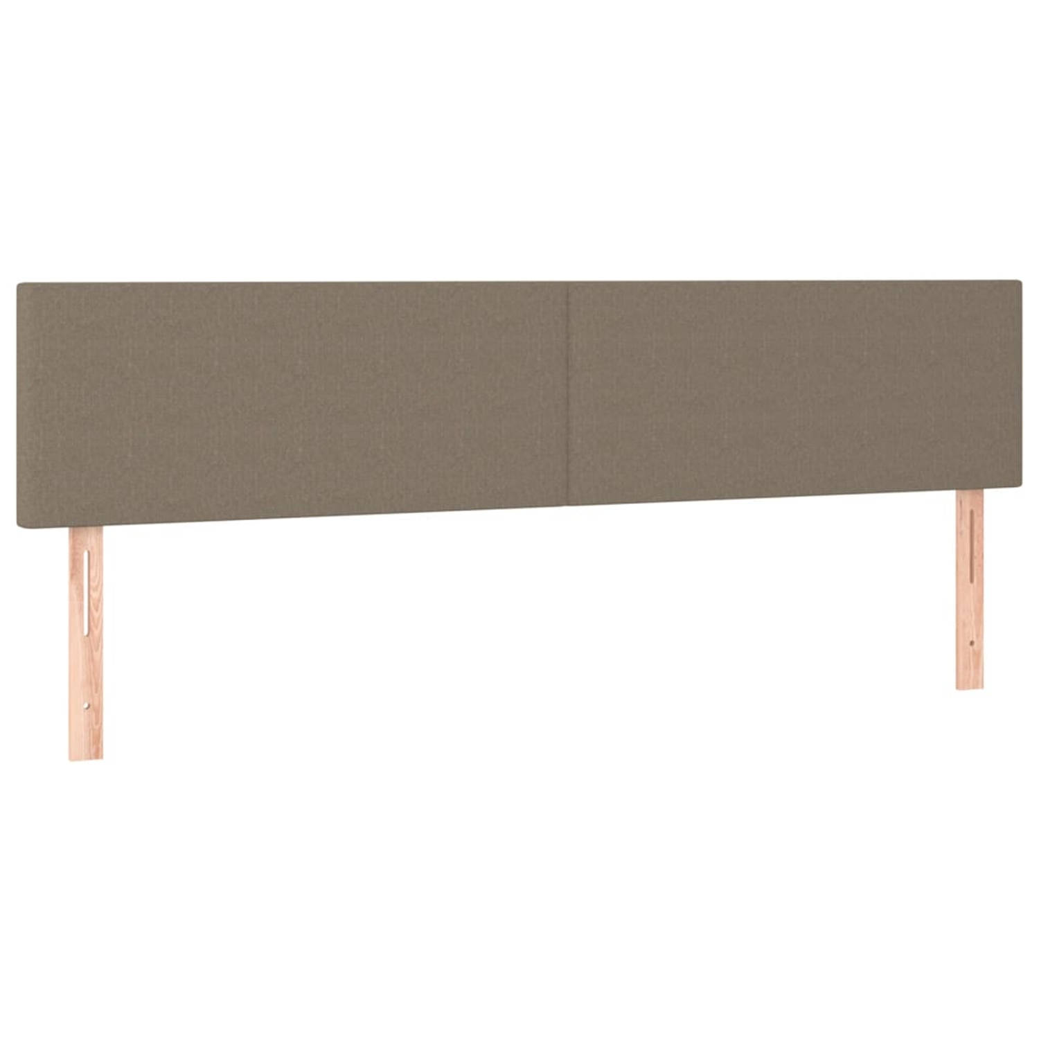 The Living Store Hoofdeind - Classic - Bedombouw Accessoires - 160 x 5 x 78/88 cm - Taupe
