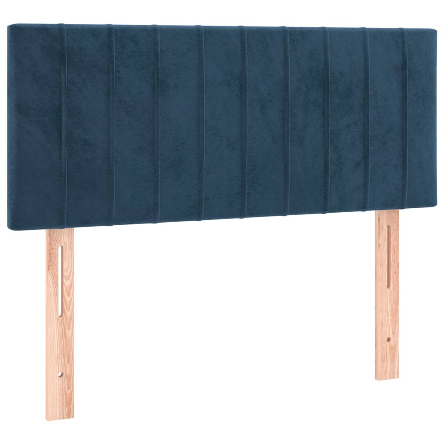 The Living Store Hoofdbord - - Bedaccessoires - 80 x 33.5 x 78 cm - Donkerblauw