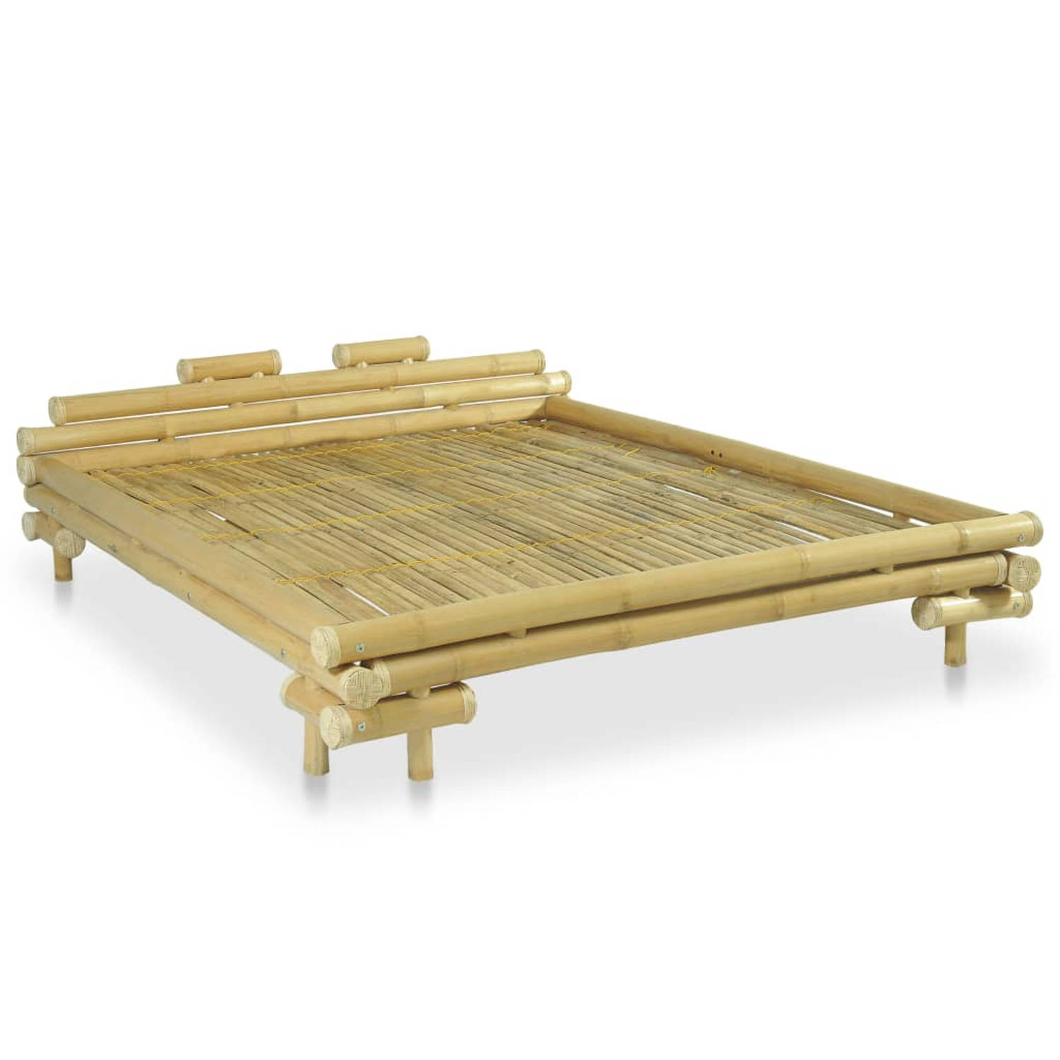 vidaXL Bed bamboe naturel 160x200 cm