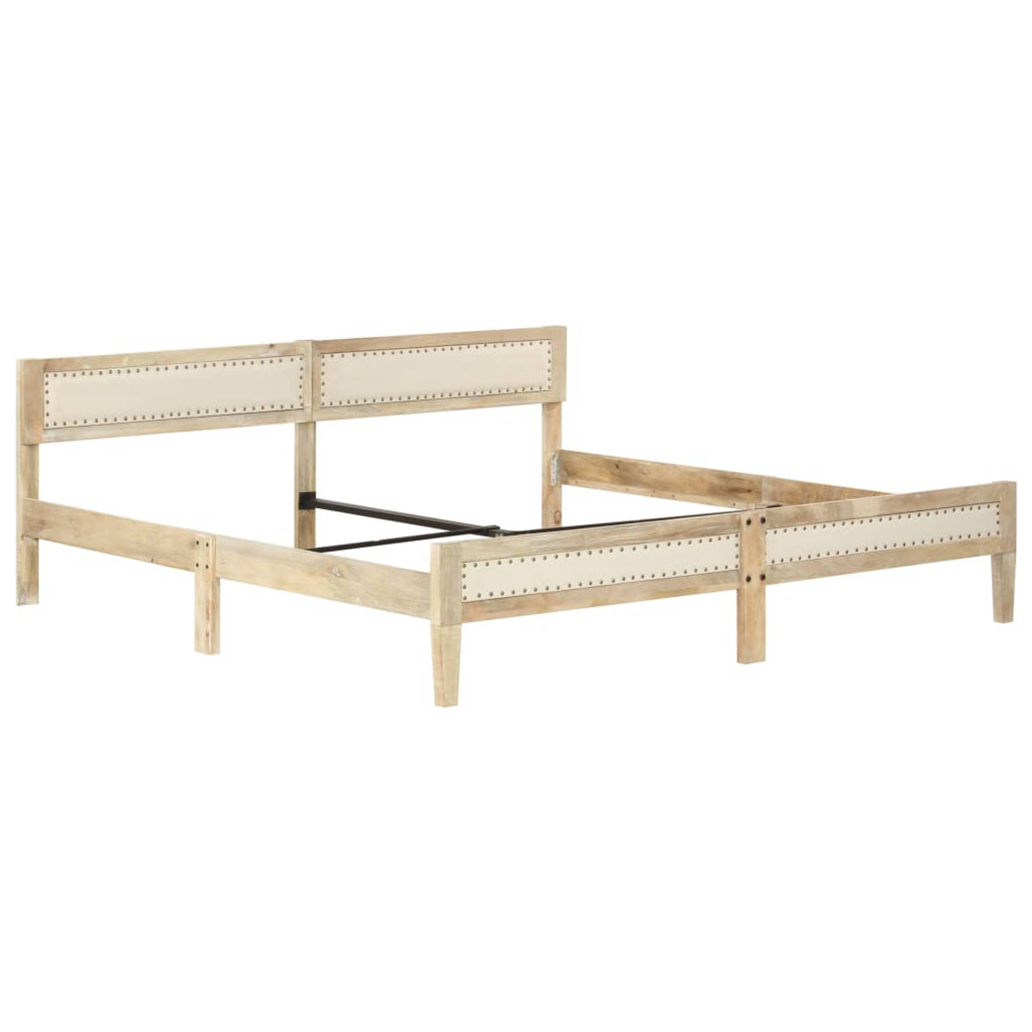 The Living Store Bedframe massief mangohout 200 cm - Bedframe - Bedframes - Bed Frame - Bed Frames - Bed - Bedden - Houten Bedframe - Houten Bedframes - 2-persoonsbed - 2