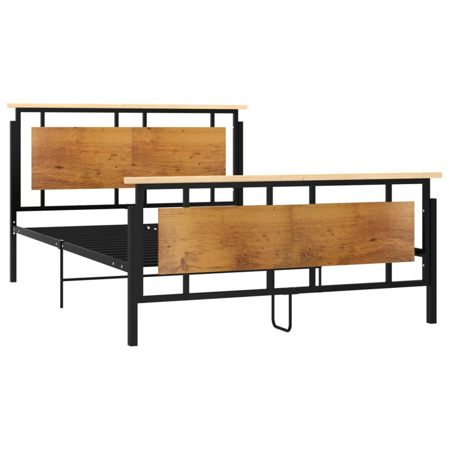 The Living Store Bedframe metaal 140x200 cm - Bedframe - Bedframe - Bed Frame - Bed Frames - Bed - Bedden - Metalen Bedframe - Metalen Bedframes - 2-persoonsbed - 2