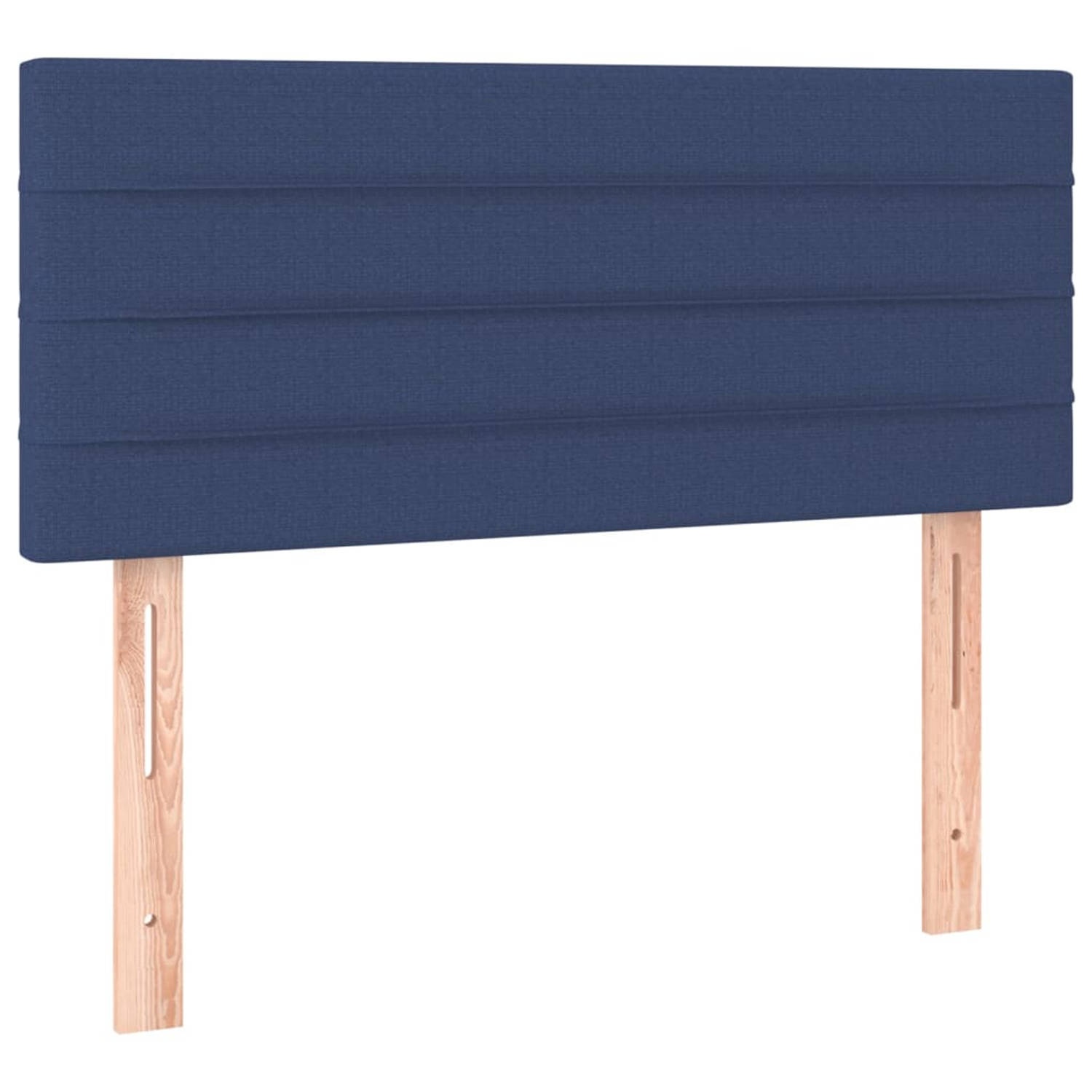 The Living Store Hoofdbord Classic Blue - 80 x 33.5 x 78 cm - Verstelbaar - Duurzaam materiaal