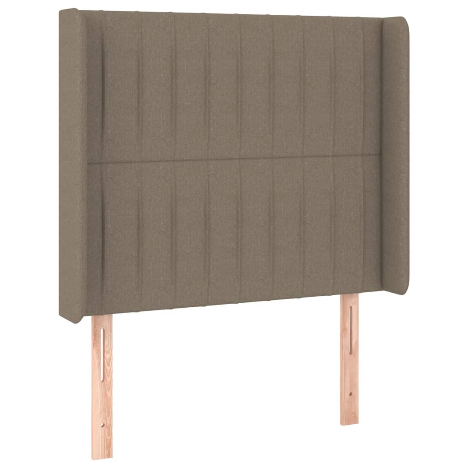 The Living Store Hoofdeind - 93x16x118/128 cm - Taupe