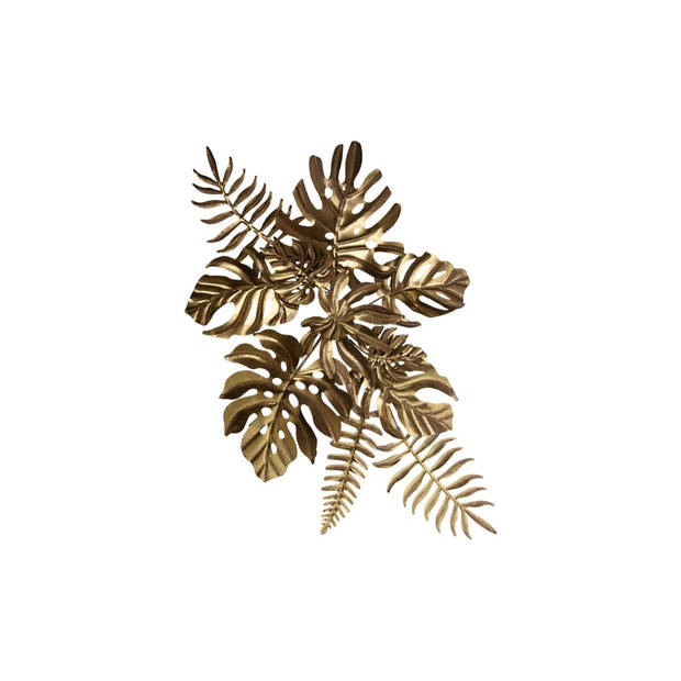 DKNC - Wanddecoratie Anaco - Metaal -100.5x10x61cm - Goud