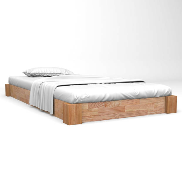 vidaXL Bedframe massief eikenhout 120x200 cm